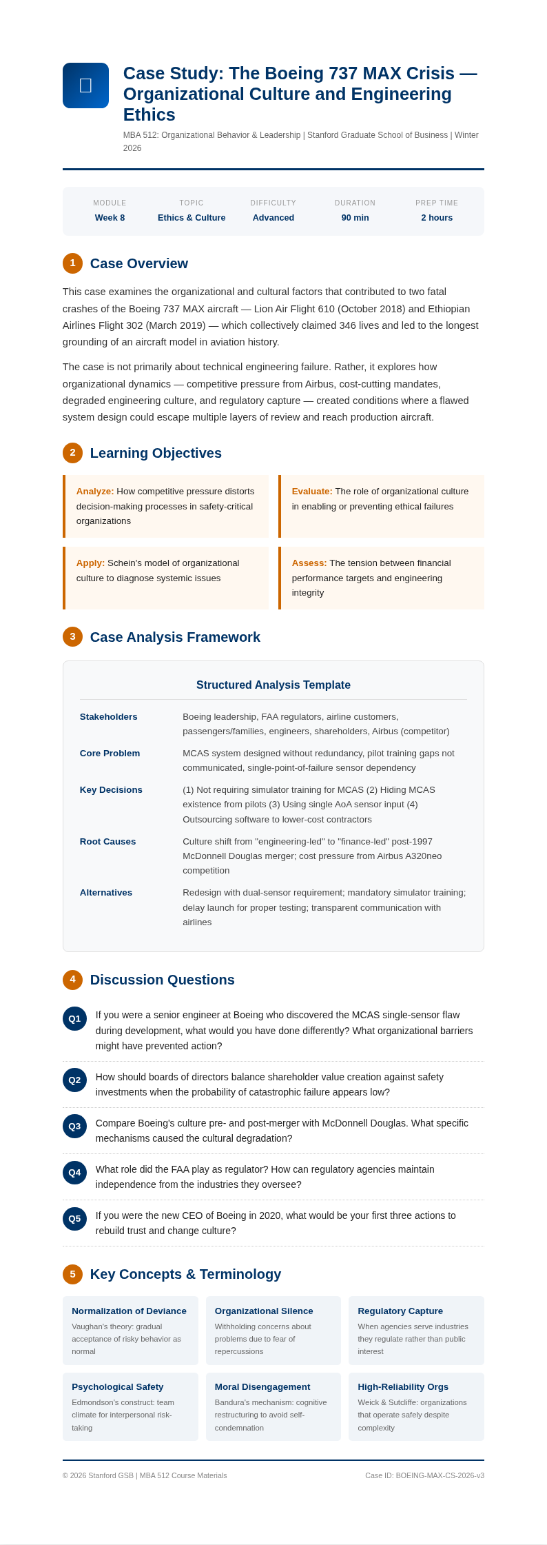 University course pack case study